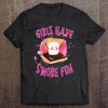 Womens Funny Smores Camping Girls Have Smore Fun Camper Tee