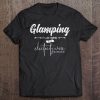 Womens Glamping Definition Its Like Camping Tee