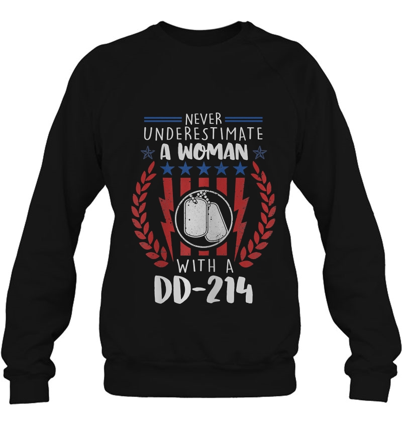 Womens Never Underestimate A Woman With A Dd214 Ver2 Mugs