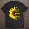 Womens Psalm 4610 Be Still Bible Verse Gifts Women Cute Sunflower Tee