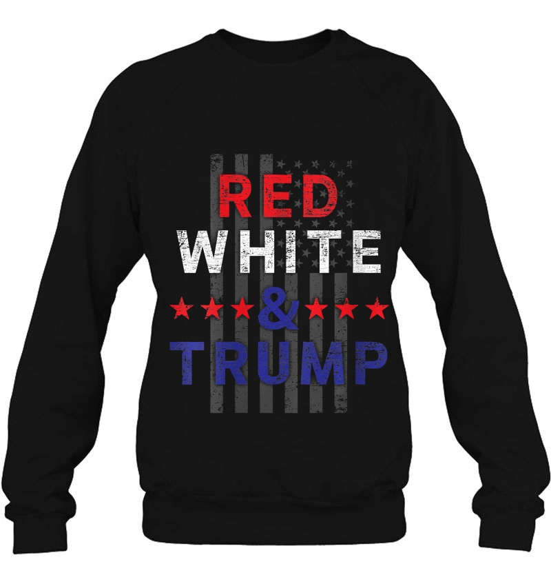 Womens Red White And Trump Usa Flag 2020 Election Donald Trump Sweatshirt