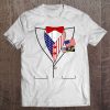 American Flag Patriotic Pins Tux Costume Graphic Tee