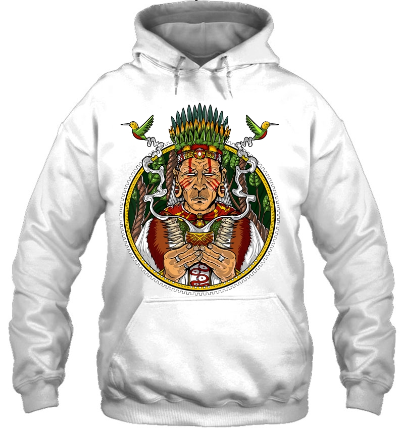 Ayahuasca Shaman Psychedelic Dmt Hippie Festival Hoodie
