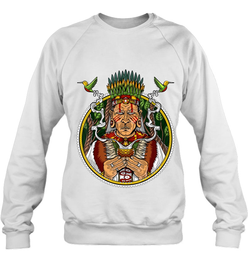Ayahuasca Shaman Psychedelic Dmt Hippie Festival Sweatshirt