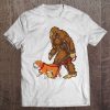 Bigfoot Dog Walk English Bulldog Sasquatch Kids Men Tee