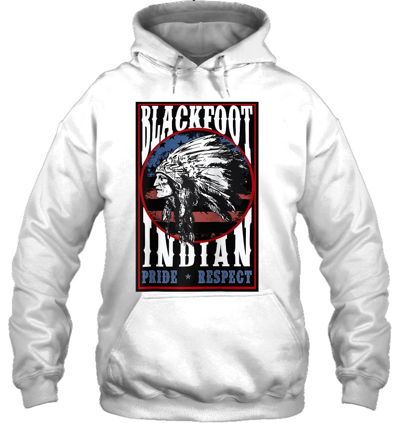 Blackfoot Tribe Native Pride Respect American Indian Us Flag Raglan Baseball Tee Mugs