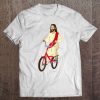 Christ On A Bike Lord Jesus God Bicycle Inspired Gift Raglan Baseball Tee Tee