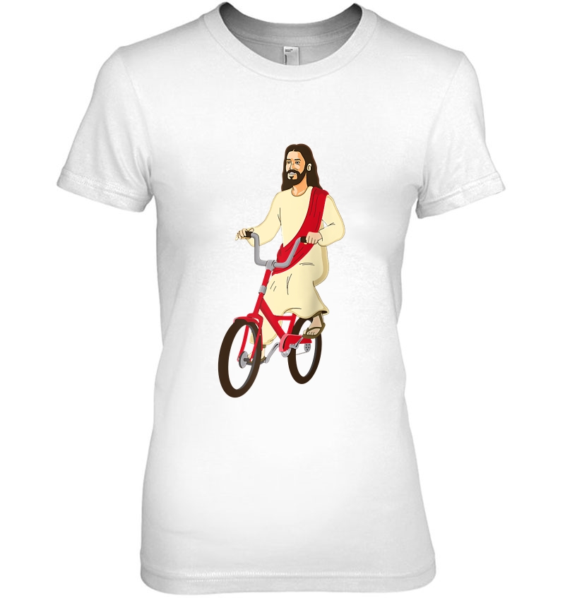 Christ On A Bike Lord Jesus God Bicycle Inspired Gift Raglan Baseball Tee Hoodie