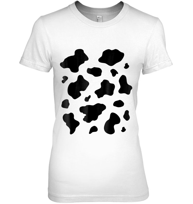 Cow Costume Shirt Front And Back Cow Pattern Halloween