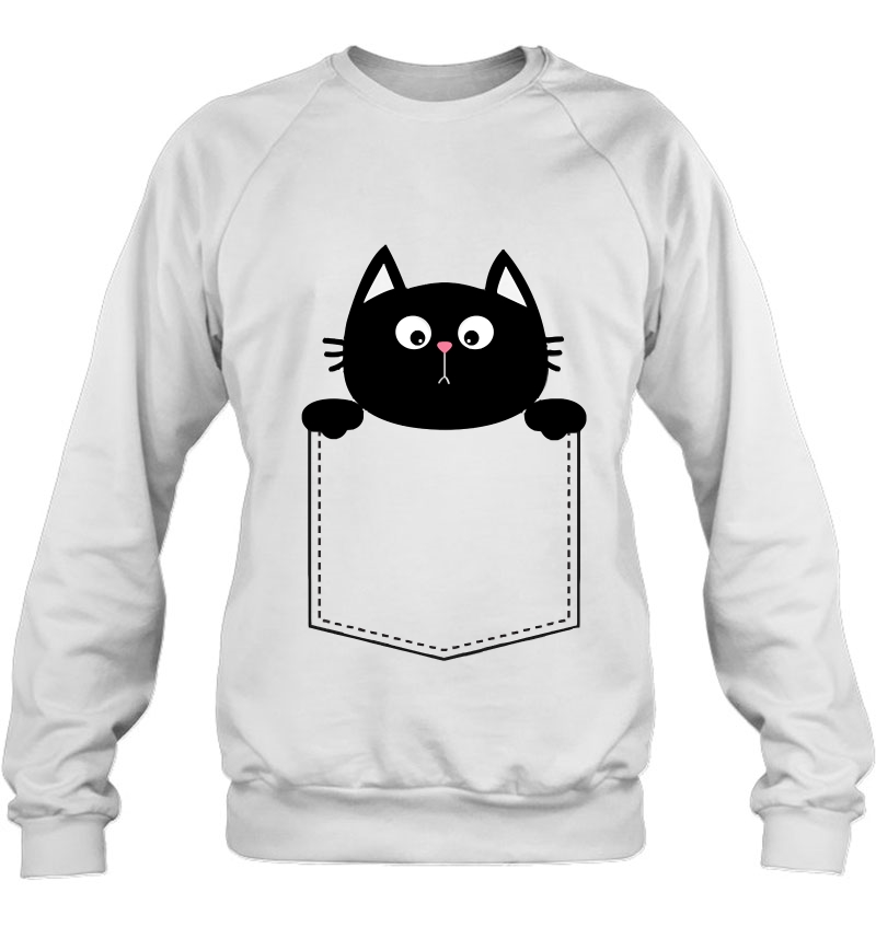 Cute Pocket Cat - Curious Baby Kitten Peeking Sweatshirt