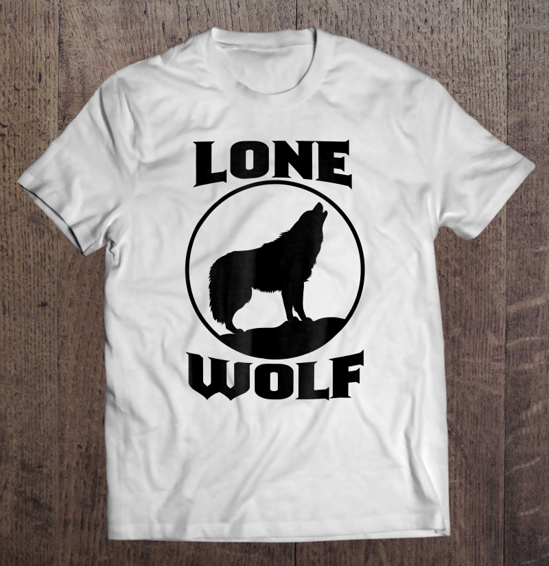 Howling Lone Wolf On Moon Nature Wildlife New Tee Shirt