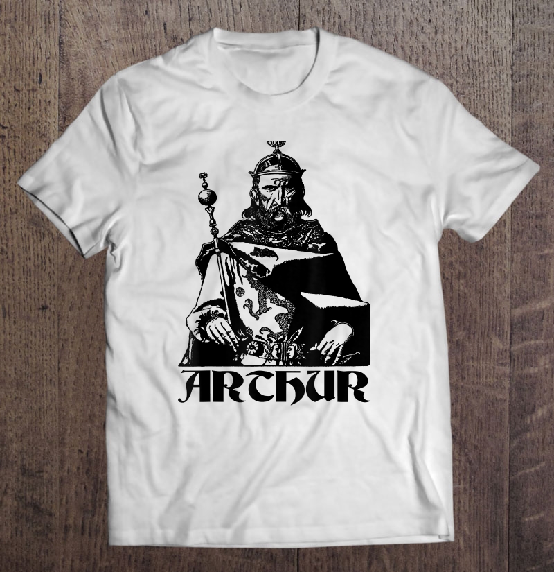 King Arthur British Leader Sword Excalibur Tee Shirt