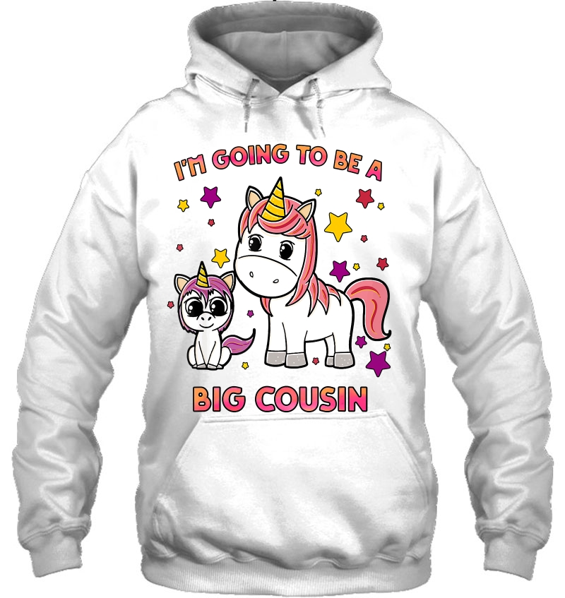 New Girls Unicorn Big Cousin I'm Going To Be A Big Cousin Mugs