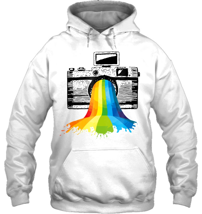 Photography Art Camera Rainbow Photographer Gift Hoodie