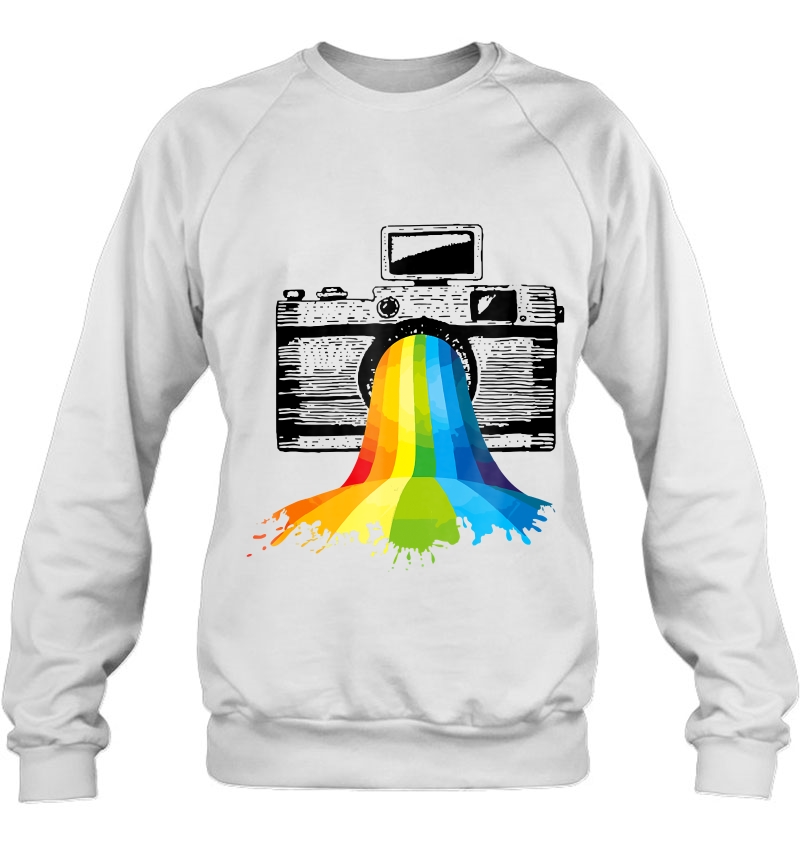 Photography Art Camera Rainbow Photographer Gift Sweatshirt