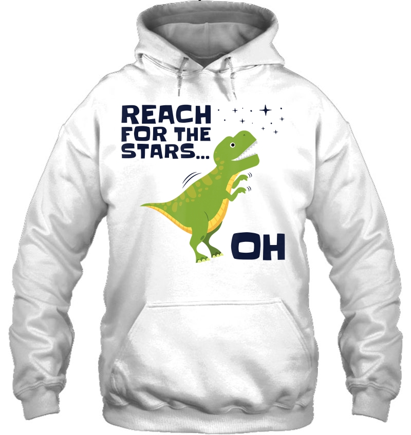 Reach For The Stars Dino T-Rex Funny Dinosaur Trex Arms Hoodie