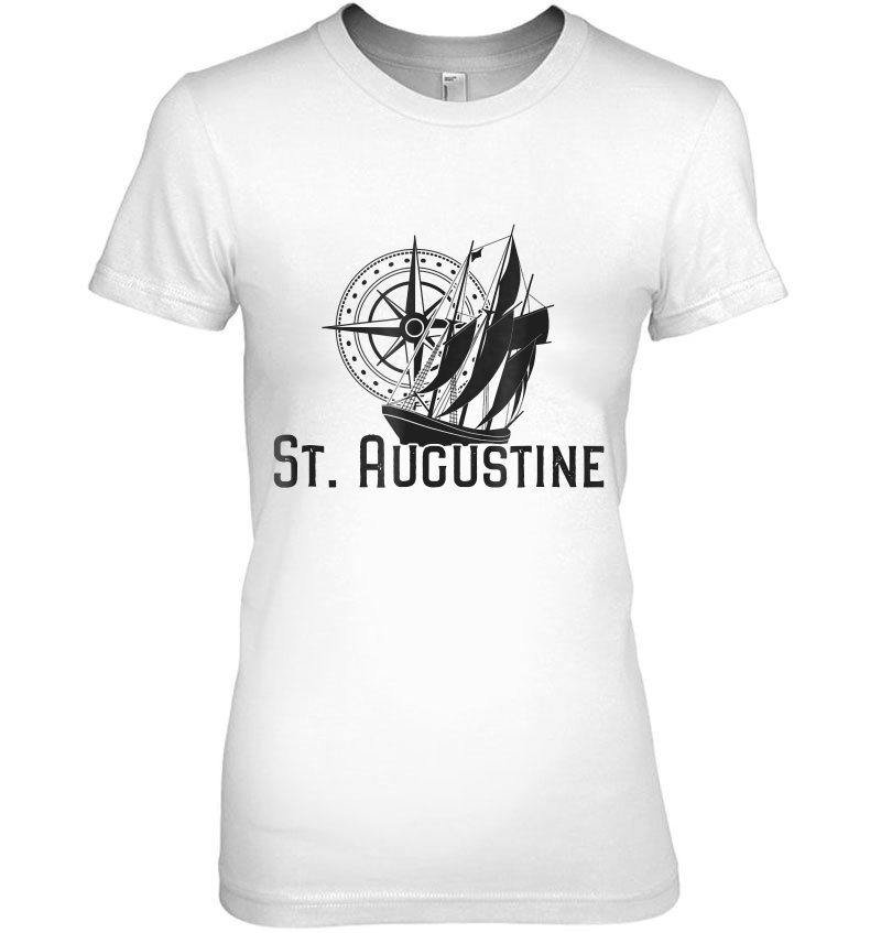 St. Augustine Fl Nautical Sailboat Hoodie