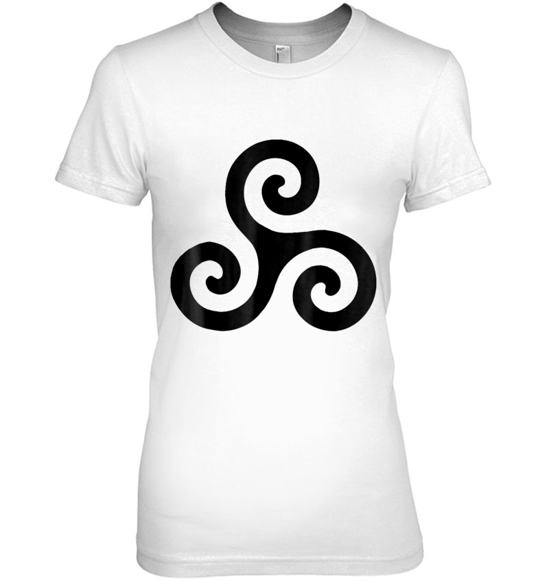 Triskelion Celtic Mythology Shirt Design Ladies Tee