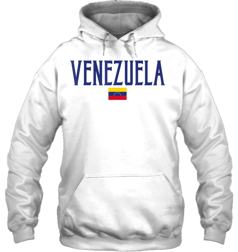 Venezuela Flag Vintage Blue Text Mugs