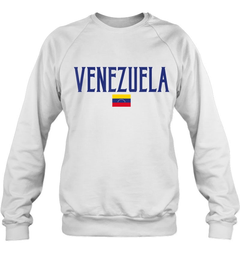 Venezuela Flag Vintage Blue Text Mugs