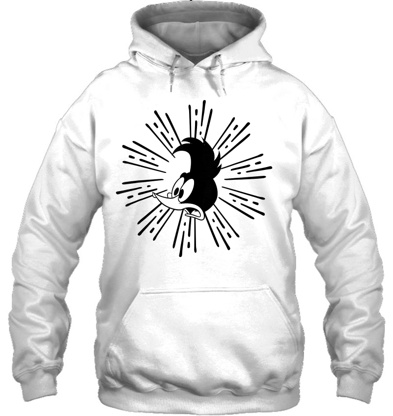 Woody Woodpecker Panic In Black Hoodie