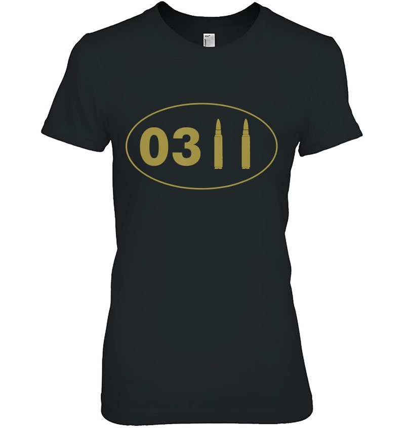 0311 Infantry Bullet Military Infantryman Grunt Ladies Tee