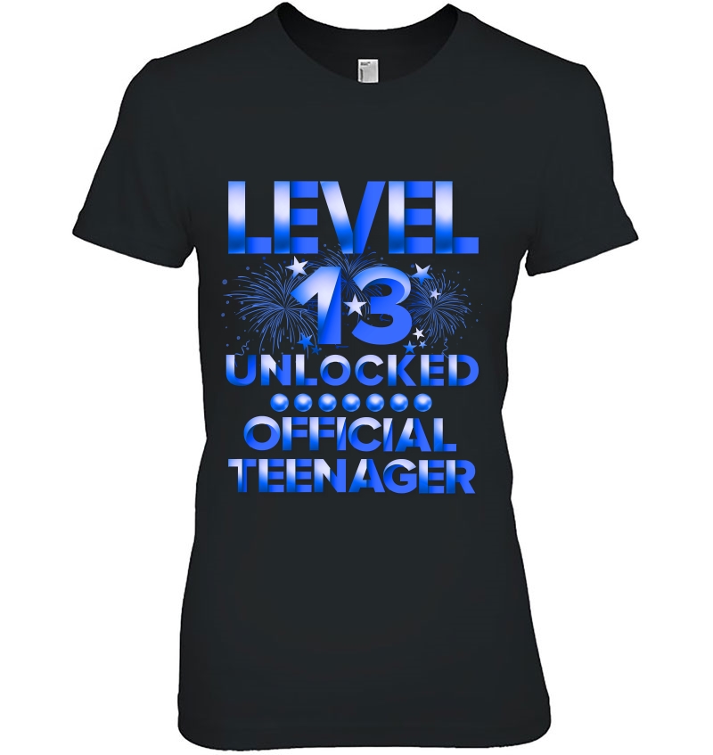 13Th Birthday Official Teenager Level 13 Unlocked Hoodie