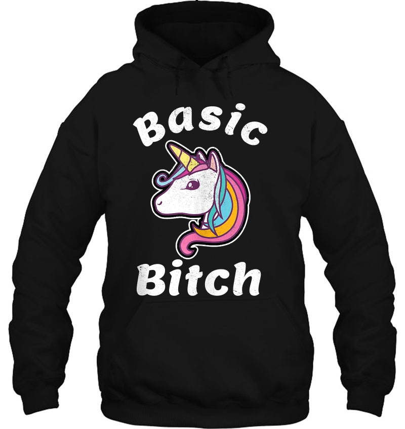 Basic Bitch Unicorn Cute Unicorn Basic Bitch Tee Tank Top Mugs