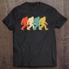 Bigfoot Silhouette Retro Pop Art Sasquatch Graphic Tee