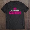 Bingo Lover Queen Pink Crown Gift Tee