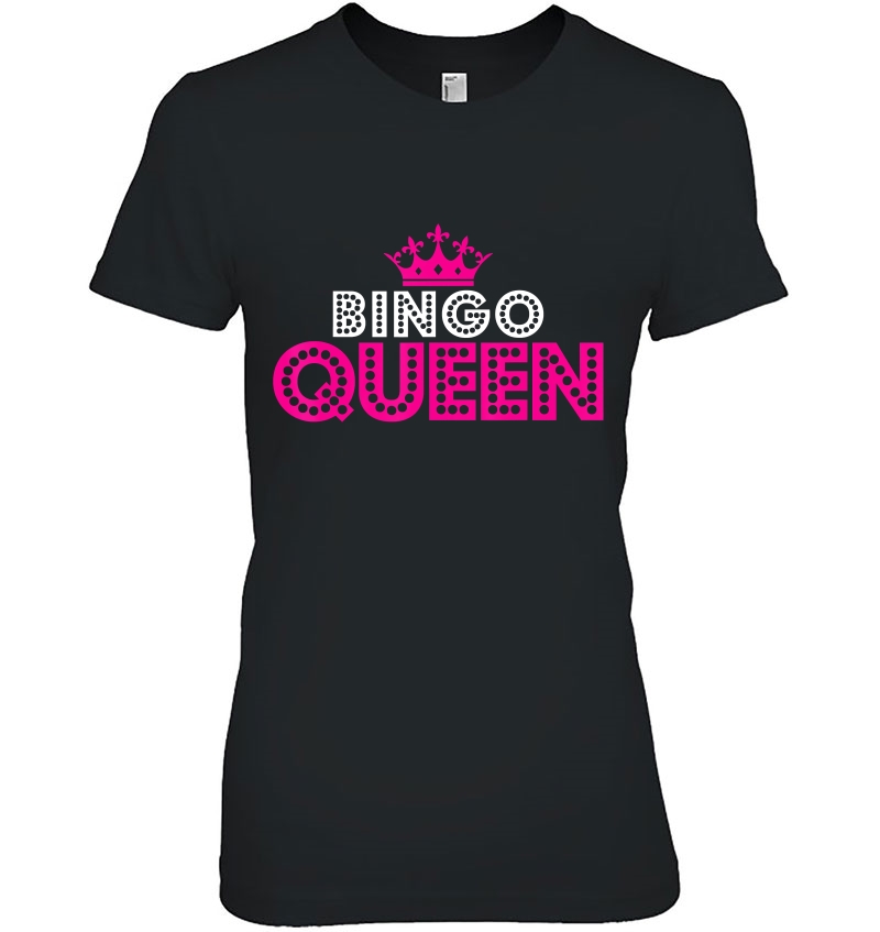 Bingo Lover Queen Pink Crown Gift Hoodie