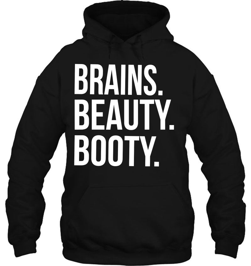 Brains. Beauty. Booty. Cute Funny Workout Mugs