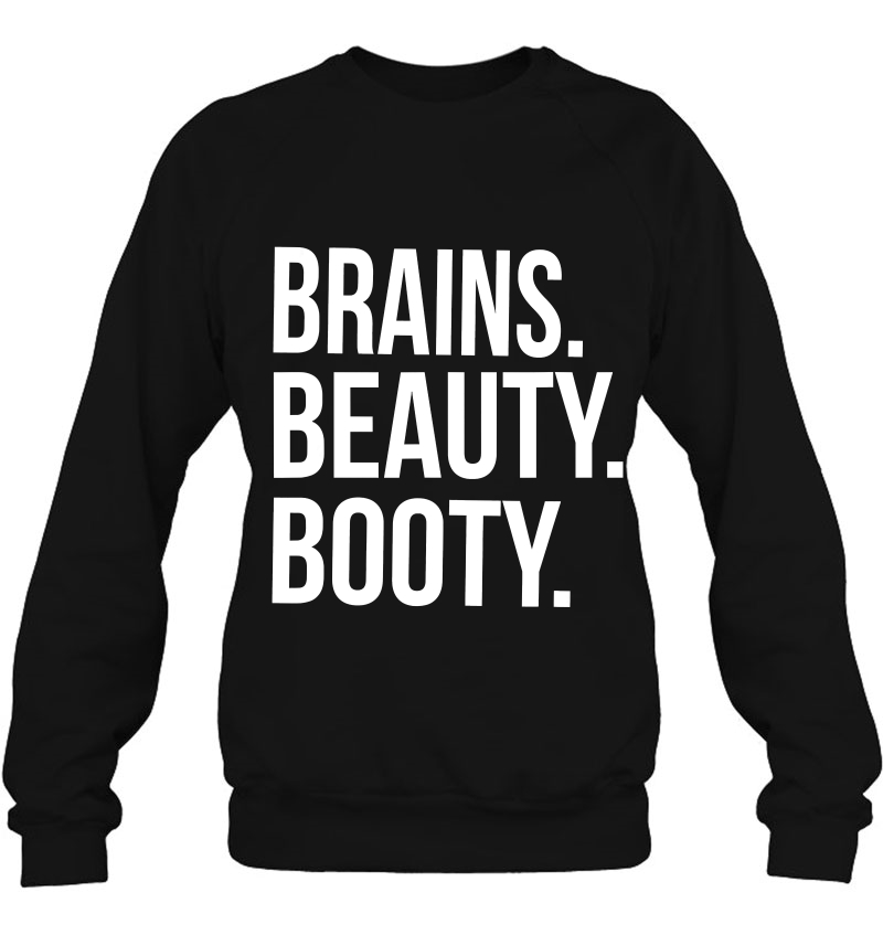 Brains. Beauty. Booty. Cute Funny Workout Mugs