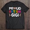 Vintage Proud Gigi Autism Awareness Family Matching Gift Tee