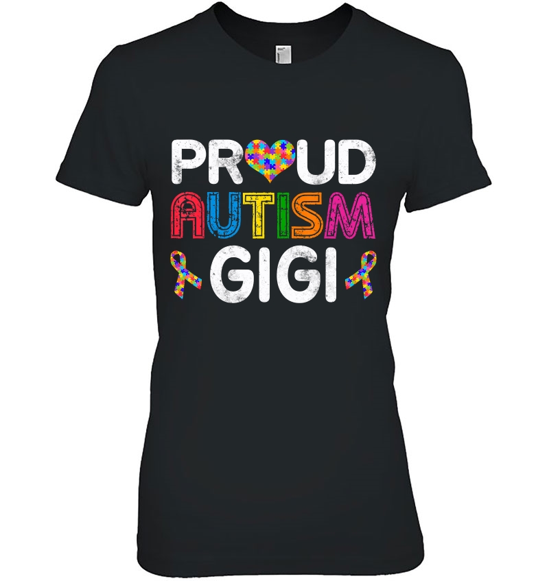 Vintage Proud Gigi Autism Awareness Family Matching Gift Hoodie