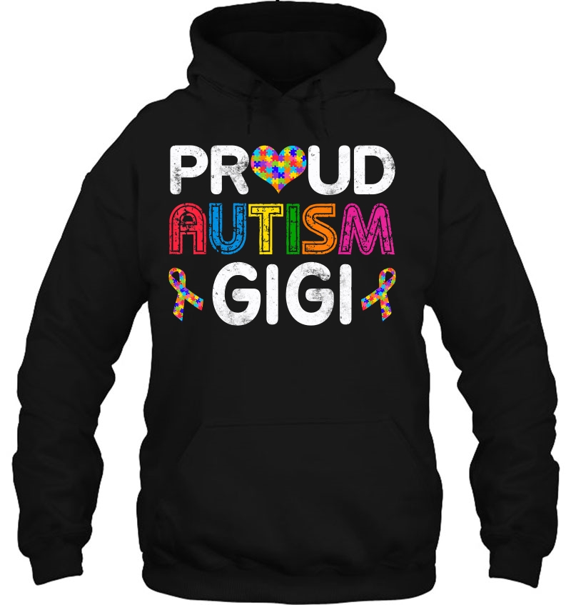 Vintage Proud Gigi Autism Awareness Family Matching Gift Mugs