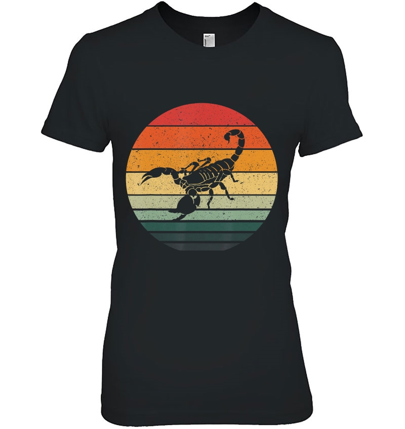 Vintage Scorpion Retro Sunset Art 70S 80S Ladies Tee