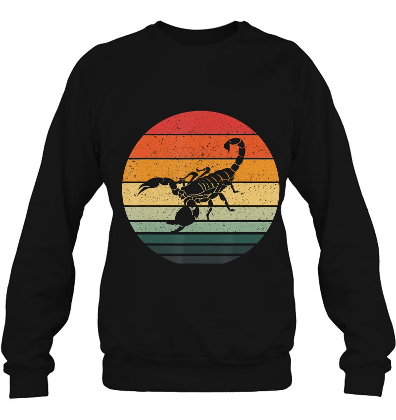 Vintage Scorpion Retro Sunset Art 70S 80S Sweatshirt