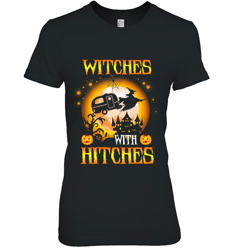 Witches With Hitches Funny Halloween Costume Gift Hoodie