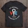 Womens 19Th Amendment Centennial Logo Votes Women Suffrage Design V-Neck Tee