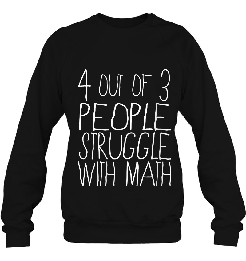 Womens 4 Out Of 3 People Struggle With Math 2 V-Neck Mugs