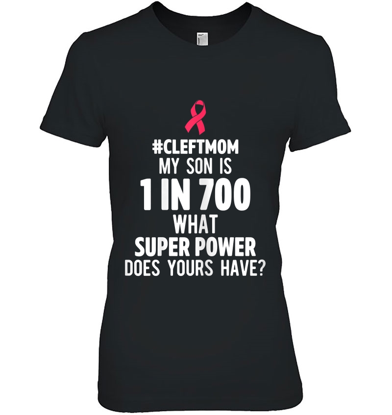 Womens Cleft Palate Lip Mom Son Cleft Strong Awareness Hoodie