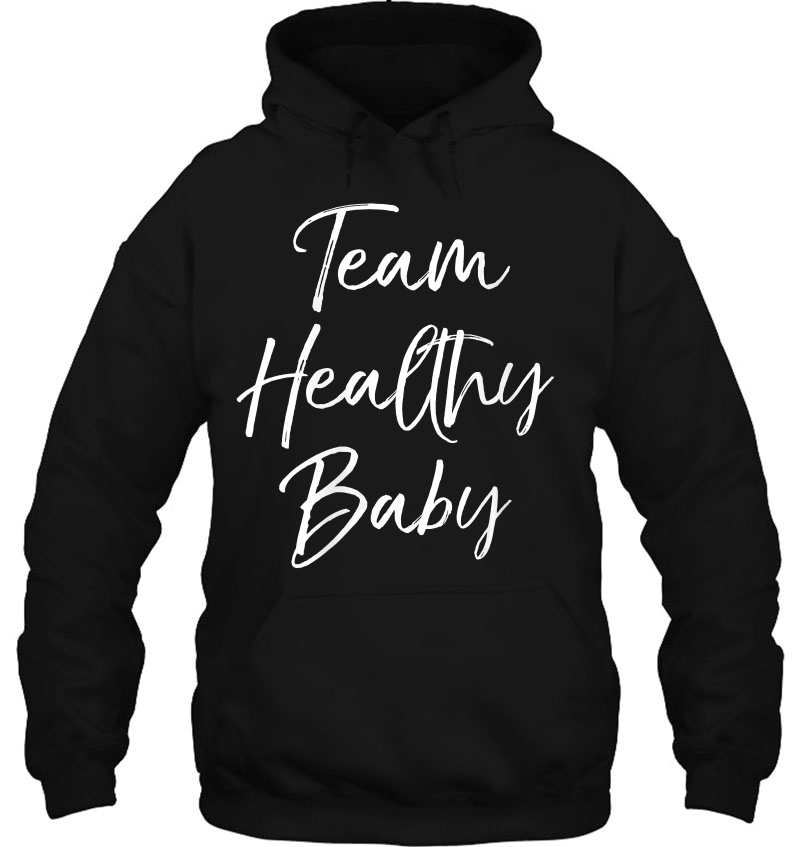 Womens Cute Gender Reveal Gift For Party Team Healthy Baby V-Neck Mugs