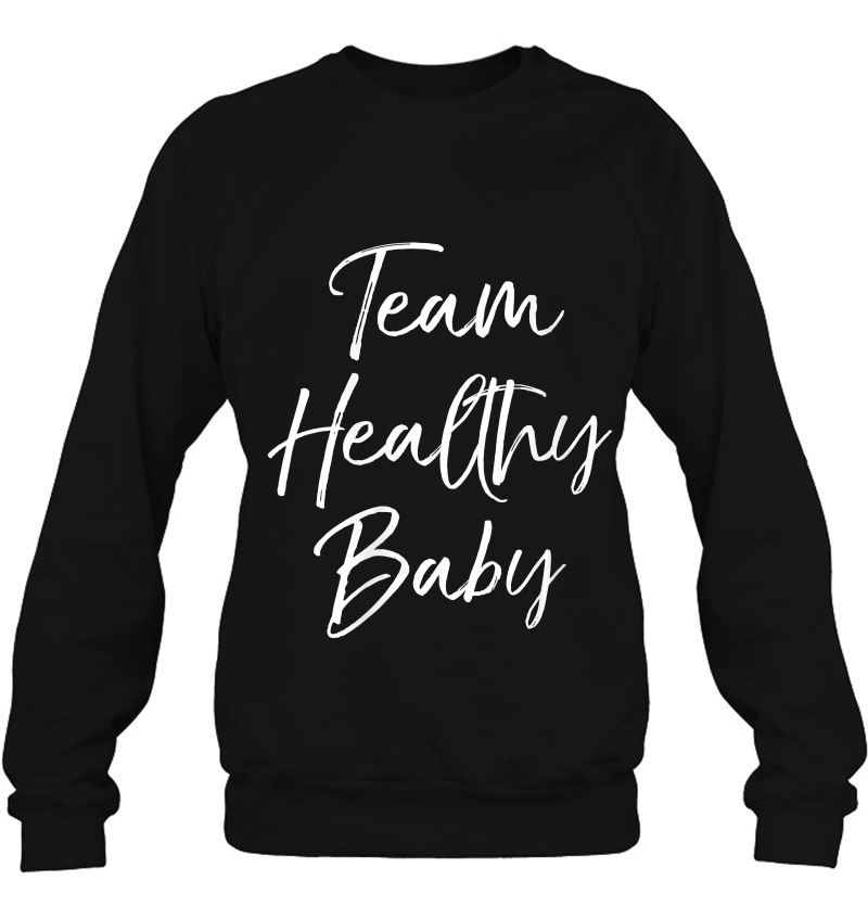 Womens Cute Gender Reveal Gift For Party Team Healthy Baby V-Neck Mugs