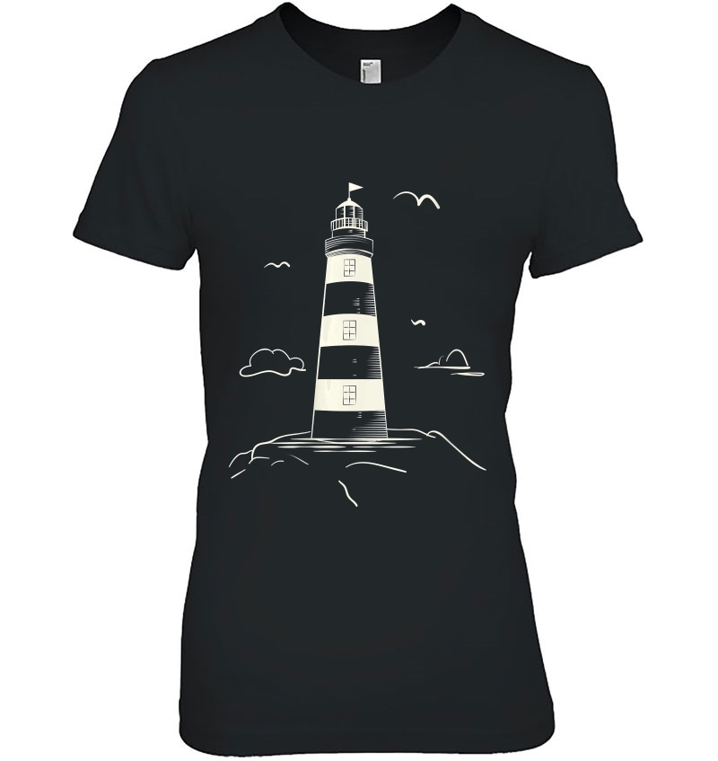 Womens Cute Lighthouse Art Collection For Men And Women V-Neck Hoodie