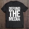 Womens Defund The Media V-Neck Tee