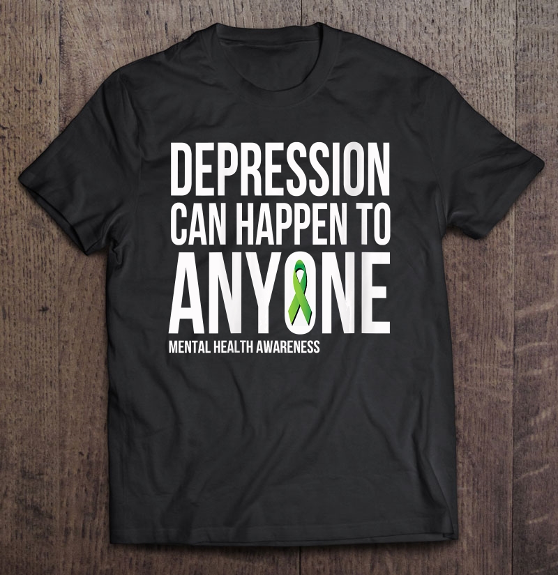 Womens Depression Can Happen To Anyone Mental Health Awareness V-Neck Shirt