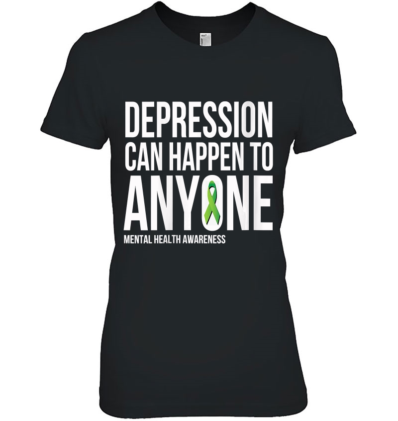 Womens Depression Can Happen To Anyone Mental Health Awareness V-Neck Hoodie