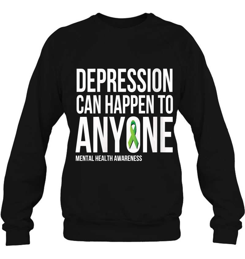 Womens Depression Can Happen To Anyone Mental Health Awareness V-Neck Mugs