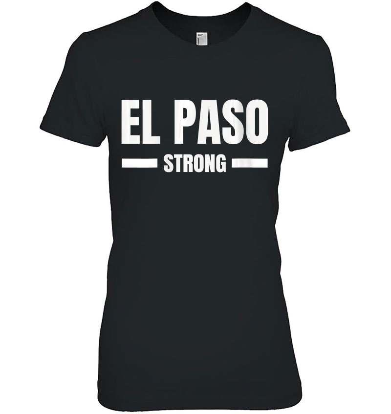 Womens El Paso Strong Texas Community Strength & Support Gift V-Neck Hoodie